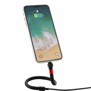 iPhone 充電ケーブル スマホ カメラ スタンド 可動式 youtube ユーチューブ インスタ ツイッター 実況 中継 自宅 リモート ワーク 会議 