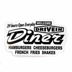 ステッカー アメカジ シール DRIVEIN Diner メッセージステッカー 防水ステッカー デコレーション　