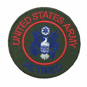 ワッペン アイロン ミリタリー UNITED STATES ARMY アーミー 軍物 紋章 カーキ アップリケ わっぺん wappen アイロンで簡単貼り付け
