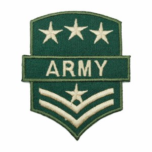 ワッペン ARMY アーミー ミリタリー 軍物 紋章 アイロン アップリケ わっぺん アイロンで簡単貼り付け
