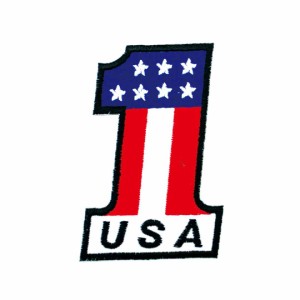 ワッペン アイロン USA 1 アメリカ デザイン 国旗 アップリケ わっぺん wappen アイロンで簡単貼り付け
