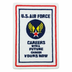 ワッペン アイロン US AIR FORCE エアフォース 空軍 軍物 ミリタリー アップリケ わっぺん wappen アイロンで簡単貼り付け