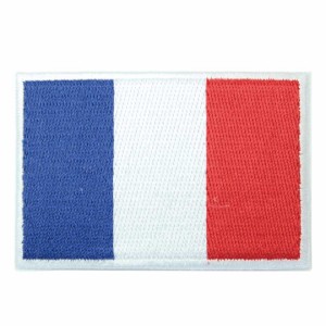 ワッペン アイロン フランス France 仏蘭西 国旗 flag トリコロール アップリケ わっぺん wappen アイロンで簡単貼り付け