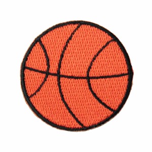 ワッペン アイロン バスケットボール スポーツ basketball バスケ ボール アップリケ わっぺんwappen アイロンで簡単貼り付け