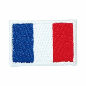 ワッペン アイロン フランス Franceトリコロール Tricolore 国旗 Flag フラッグ Sサイズ アップリケ わっぺん wappen アイロンで簡単貼り