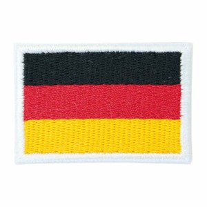 ワッペン アイロン ドイツ Germany 独逸 フラッグ 国旗 Flag Mサイズ アップリケ わっぺん wappen アイロンで簡単貼り付け