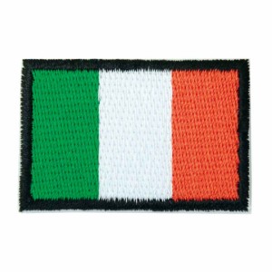 ワッペン アイロン アイルランド Ireland 愛蘭土 エール共和国 フラッグ 国旗 Flag Mサイズ アップリケ わっぺん wappen アイロンで簡単