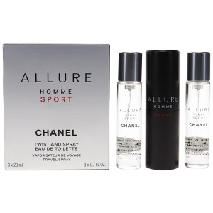 送料無料  シャネル アリュール オム スポーツ EDT オードトワレ トラベルセット 20ml×3 香水 CHANEL 【営業日13時まで当日発送】