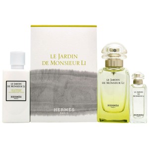 送料無料  エルメス 李氏の庭 ギフト コフレ セット EDT50ml＋ミニ香水7.5ml＋BL40ml HERMES