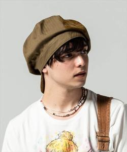 glamb グラム Mix fabric casquette ミックスファブリックキャスケット