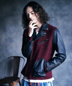 glamb グラム Knit mix riders ニットミックスライダース