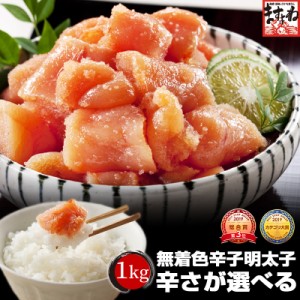 明太子 訳あり 無着色 選べる 大盛1kg 大盛辛子明太子1kg 500g×2p プレミアム会員送料無料 めんたいこ メンタイコ 明太子 切れ子 きれこ