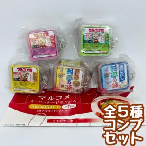 マルコメミニパッケージチャーム　全5種セット　 カプセルトイ　ミニチュア　フィギュア　【在庫品】A-23