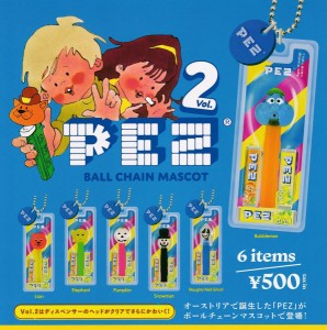 PEZ ボールチェーンマスコット Vol.2　全6種セット　ガチャ　カプセルトイ【在庫品】A-9