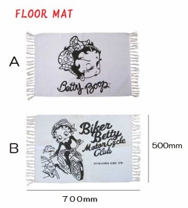 BETTY BOOP COTTON MAT フロアマット マット フロア コットン ベティ 送料無料