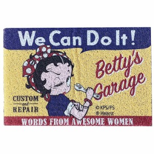 コイルマット ベティブープ 【BETTY BOOP】 玄関 出入口 ガレージ 屋外 アメリカン 雑貨 コイル マット インテリア 送料無料