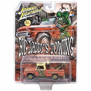 ダイキャストメタル ラットフィンク ミニカー 1:64 1965 Chevy Tow Truck Big Daddy’s Towing -Rat Fink- ジョニーライトニング アメリ