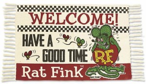 ラットフィンク ラグ マット 玄関 室内 マット アメリカン インテリア RAT FINK 雑貨 グッズ 送料無料