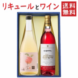 リキュールとワイン 飲み比べセット 楯の川酒造 子宝山形りんご720mlｘ朝日町ワイン ロゼ720ml 送料無料 山形県