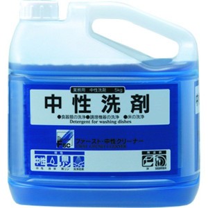 【洗剤がお買い得価格で販売中】大一産業 中性洗剤 FSC ファースト・中性クリーナー 5kg【中性洗剤/洗浄剤/食器/調理機器】