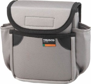 【送料無料！TRUSCO工具 激安特価(トラスコ中山)】ＴＲＵＳＣＯ　小型腰袋　二段フタ付　グレー TC52GY [352-4540] 【ツールホルダ・バッ