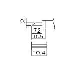 【送料無料！はんだごて用こて先が激安特価】白光　こて先　スパチュラ　１０．４ T121401 [294-6351] 【はんだこて】[T12-1401]