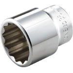 【送料無料！ソケットレンチがお買い得価格】ＴＯＮＥ　ソケット（１２角）　２７ｍｍ 6D27 [122-2945] 【ソケットレンチ】[6D-27]