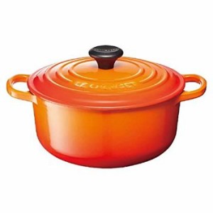 ル・クルーゼ【LE CREUSET】ホーロー鍋 両手鍋 16cm オレンジ 25177-16090-2422★【シグニチャー】