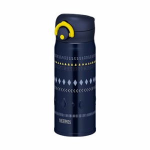 サーモス【THERMOS】0.4L 超軽量 真空断熱ケータイマグ ネイビーイエロー JNR-401NV-Y★【ステンレスボトル 水筒】