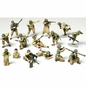 タミヤ【プラモデル】1／48 ミリタリーミニチュアシリーズ No.13 WWII アメリカ歩兵 GIセット H-4950344325139