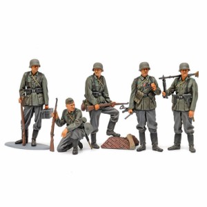 タミヤ【プラモデル】1／35 ミリタリーミニチュアシリーズ No.371 ドイツ歩兵セット (大戦中期) H-4950344353712【35371】