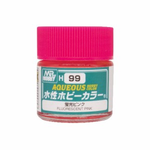 GSIクレオス【模型用塗料】水性ホビーカラー 蛍光ピンク 10ml 蛍光色 H-4973028734386【H99】