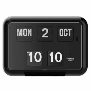 TWEMCO【パーペチュアルカレンダー】トゥエンコ 置き掛け兼用時計 ブラック QD-35-BK