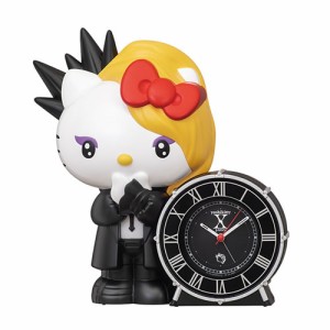 セイコー【X-JAPAN ヨシキ コラボ商品】クオーツ アナログ 目ざまし時計 yoshikitty JF385A【おしゃべりアラーム】