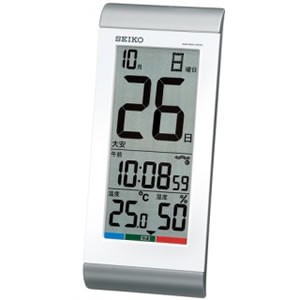 セイコー【SEIKO】日めくり機能つき 電波デジタル時計★温湿度計【SQ431S】