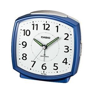 CASIO【カシオ】電波デスクトップクロック TQ-740J-2JF（ブルー）★【TQ740J2JF】