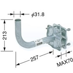 DXアンテナ【BS/CSアンテナ用】ベランダ用取付金具 MHV-117★【MHV117】