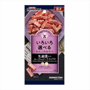 ドギーマン【ペット用品】ドギースナックバリュー 乳酸菌入りマーブルビーフミックス 60g P-4976555827392