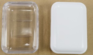 【メール便可】小型ソープケース　石鹸ケース クリア、ホワイト