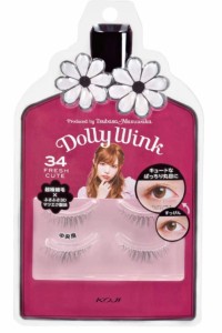 【メール便可】コージー本舗　KOJI(コージー)　Dolly Wink ドーリーウインク アイラッシュ No.34 FRESH CUTE フレッシュキュート 2ペア入