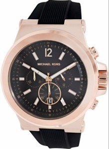 マイケルコース 腕時計 MICHAEL KORS MK8184 ローズゴールド 時計 ウォッチ メンズ ブラック 45mm MK 人気 ブランド プレゼント