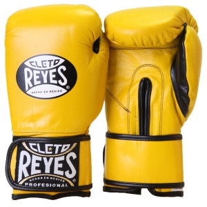 REYES レイジェス ボクシング グローブ 本革 イエロー オンス oz ボクシンググローブ 黄色 格闘技 MMA メキシコ製 公式 Cleto Reyes