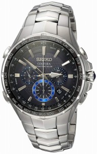 セイコー Seiko メンズ 腕時計 SSG009 COUTURA クオーツ ステンレス スチール 電波 ソーラー 逆輸入 海外 アラーム クロノグラフ 