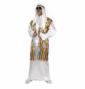 milicross コスプレ 衣装 4点セット メンズ レディース 石油王 アラブ ドバイ 中東 ハロウィン コスプレ衣装 仮装 こすぷれ