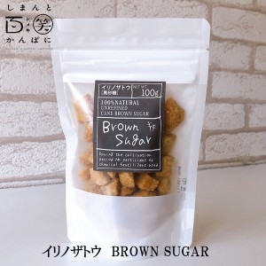 イリノザトウ　BROWN SUGAR 1袋／しまんと百笑かんぱに 高知 四万十 サトウキビ 黒糖 黒砂糖 黄金色 お菓子作り ドメキ