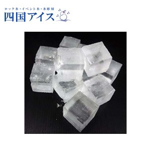 四国アイス　キューブアイス　LLサイズ　1.0ｋｇ　1袋　（45mm角　約11個入り）／ロックアイス／ウイスキー／梅酒／水割り／四角い氷／家