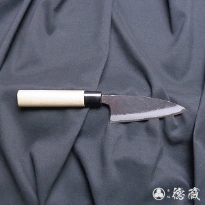 黒打ち小包丁　105mm/両刃/白紙2号/朴/日本製/徳蔵刃物・TOKUZO KNIVES・JAPAN・Kitchen Knives・包丁