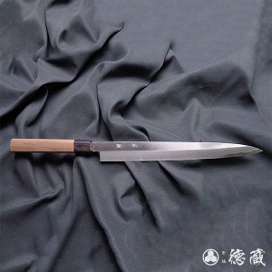 ハガネ片刃柳刃包丁　300mm/片刃/炭素鋼/胡桃八角/日本製/徳蔵刃物・TOKUZO KNIVES・JAPAN・Kitchen Knives・包丁