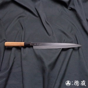 上白鋼　柳刃包丁　イチイ八角柄　270mm/片刃/上白鋼/イチイ八角柄/日本製/徳蔵刃物・TOKUZO KNIVES・JAPAN・Kitchen Knives・包丁