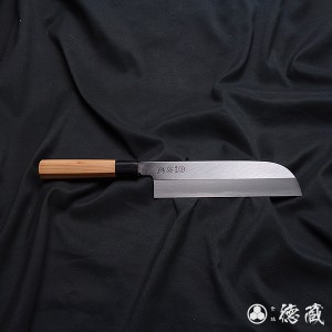 上白鋼　鎌形薄刃包丁　イチイ八角柄　225mm/片刃/上白鋼/イチイ八角柄/日本製/徳蔵刃物・TOKUZO KNIVES・JAPAN・Kitchen Knives・包丁